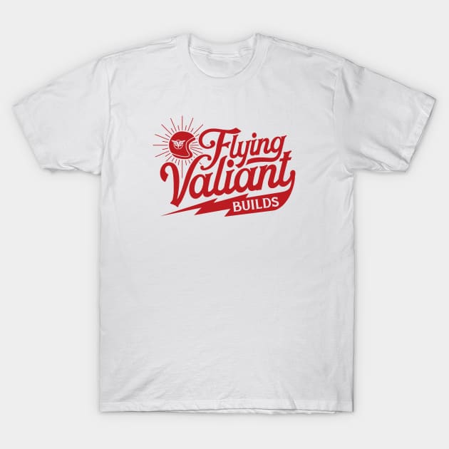 Flying Valiant Builds (Biker Style - Red) T-Shirt by jepegdesign